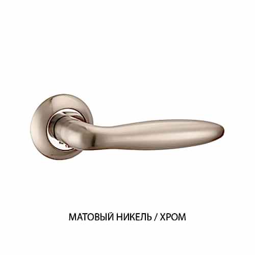 Дверная ручка PUNTO BASIS TL, матовый никель/хром, алюминий